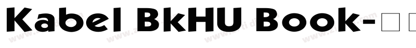 Kabel BkHU Book字体转换